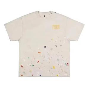 Wholesale Soft Cotton T Shirt Distressed Acid Wash T-shirt Men Oversized <b>Tshirts</b> Appliqued Embroidery - Product Image 3