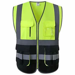 Wholesale Price Best Selling Safety Vest <b>Top</b> New Style Fire Proof <b>Reflective</b> With Pocket Polyester Safety Vest - Product Image 1