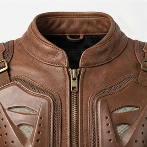 Veste de moto en cuir véritable pour homme de qualité supérieure, nouvelle arrivée, vestes de moto d'hiver, protections amovibles, personnalisables - Product Image 4