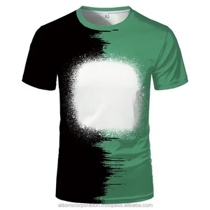 T-shirts pour hommes en coton 100% tissé, coupe ajustée, à séchage rapide et respirants, vierges ou à impression personnalisée par sublimation, vente en gros OEM - Product Image 3