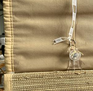 Persianas Romanas Inalámbricas Integradas de Diseño Natural Sencillo, Horizontales, de Alta Calidad, Ecológicas, de Bambú/Rami/Lino, para Ventanas Francesas - Product Image 6