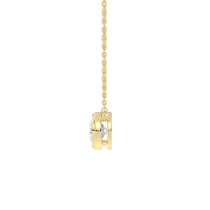 Collar con Colgante de Diamante Ovalado Cultivado en Laboratorio, Oro Sólido de 14K/18K, Joyería Minimalista para Uso Diario, Regalo de Lujo para Mujer - Product Image 4