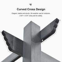 Pergola de jardin moderne blanche de 3x4m, auvent rétractable en aluminium étanche, toit réglable manuellement, enduit de PVC, pluie d'arrière-cour