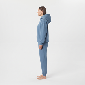 Conjunto deportivo informal de 2 piezas para mujer, sudadera con capucha y pantalón de chándal extragrande, a la moda. - Product Image 2