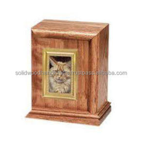 Caja de madera para urna funeraria hecha a mano para cenizas de mascotas Urnas de cremación de madera para cenizas de gatos y perros Urnas de palisandro a bajo precio - Product Image 5