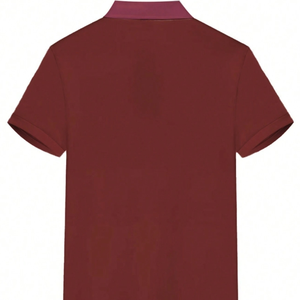 Polo Homme Imprimé avec Bordure Contrastante Style Tropical Amusant Blanc - Product Image 2