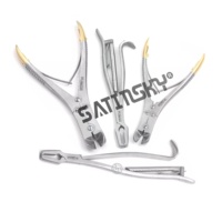 SATINSKY ENTERPRISES Set 3pcs Alat Pembersih Gigi Hewan Manual dari Baja Khusus Tungsten Carbide untuk Mengisi dan Membersihkan Kawat Gigi