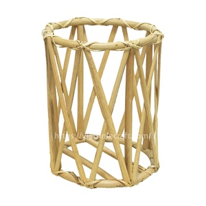 Mini lanterne à bougie en osier de rotin fait à la main rustique, support en bambou pour confortable, pot à bougie, fabricant en gros du Vietnam - Product Image 3