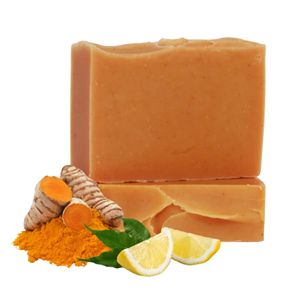Jabón en Barra de Cúrcuma Vegano Transparente Hecho a Mano de Alta Calidad, Beneficios Naturales para Blanquear y Humectar la Piel - Suministro al por Mayor - Product Image 2