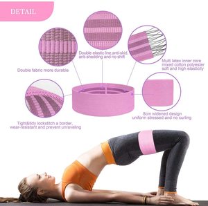Bandes d'activation des fessiers larges et antidérapantes pour l'échauffement du bas du corps, les squats, les lunges, l'entraînement physique et les séances à domicile - Product Image 4