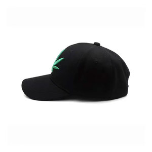 Casquette de baseball unisexe à 6 panneaux en sergé de coton blanc avec feuille brodée, chapeau décontracté ajustable pour adultes, idéal pour toutes les saisons - Product Image 2