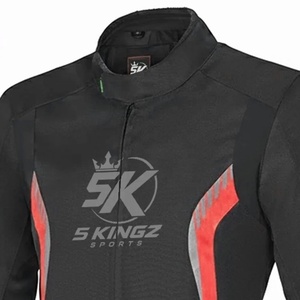 Blouson de moto pour femme 5 SPORTS à manches longues, noir et orange, respirant, imperméable, coupe-vent, pour toutes les courses - Product Image 3