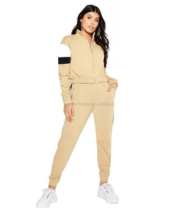 Mới Nhất Đồng Bằng Tracksuit Phụ Nữ Tracksuit Phòng Tập Thể Dục Mồ Hôi Phù Hợp Với/Custom Made Mồ Hôi Phù Hợp Với Chạy Bộ