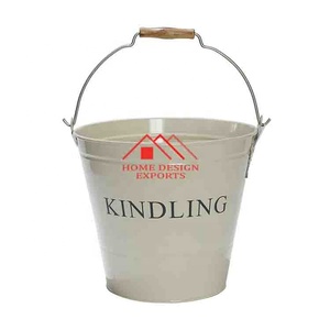 Supports et seaux à charbon Best-seller Fer Métal Émail Fini Bûche de cheminée - Product Image 5