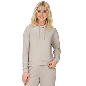 Women Oversized Hooded Sweatshirt Solid Color Full Sleeve Fleece Hoodie With Pockets Breathable Autumn Wear Hoodie For Women - Product Image 4