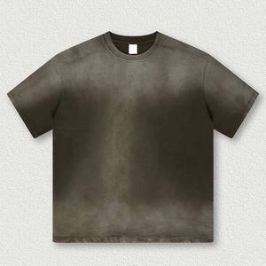 T-shirts surdimensionnés personnalisés pour hommes en coton 230 g/m², style vintage délavé à l'acide, coupe épaules tombantes, grande taille, style urbain - Product Image 6