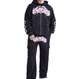 Hugh ชุดวิ่งของผู้ชายชุดวอร์มโอเวอร์ไซส์แบบกำหนดเองคุณภาพสูง - Product Image 1