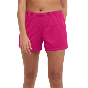 Shorts de malla de máxima comodidad hechos de poliéster de malla de calidad, flexibles, transpirables, shorts de malla de color personalizado para mujer - Product Image 1