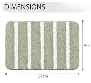 Tapis de bain en microfibre personnalisé FMT, best-seller, taille et design sur mesure, antidérapant, tapis de bain « Get Naked » - Product Image 3
