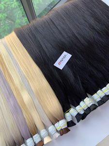 Extensiones de cabello a granel Producto más vendido 2025 Negro 1H natural liso 100% Cabello vietnamita Doble dibujado - Product Image 5