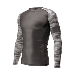 Vente en gros OEM – Nouveaux Rashguards BJJ personnalisés avec logo imprimé, à bas prix, très demandés, vêtements de combat respirants pour hommes, Rashguards MMA - Product Image 4