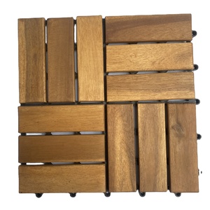 Suelo de Madera de Acacia Vietnamita GV-012A de Viet Wood, Moderno, Impermeable, Antideslizante, Encastrable, Cuadrado, Negro, Contemporáneo, para Exteriores y Patios - Product Image 1