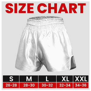 กางเกงขาสั้นผู้ชายทนทาน รุ่นใหม่ทันสมัย ผลิตจากโพลีเอสเตอร์ 100% กางเกงมวยไทยสำหรับฝึกซ้อม บริการ OEM กางเกงขาสั้นที่ดีที่สุดสำหรับผู้ชาย - Product Image 6