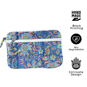 Funda de Lujo para Portátil, Acolchada, de Algodón Puro, con Múltiples Bolsillos y Cierre, Diseño Artesanal de Jaipur, Duradera - Product Image 3