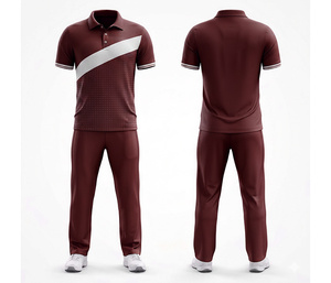 OEM Full Sublimation <b>Cricket</b> Apparel Manufacturer | Men Women Youth <b>Cricket</b> Wears Polo Shirt and Trouser Full Team - Product Image 1