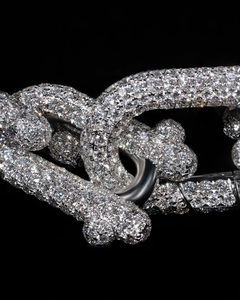 Pulsera de Cadena Cubana ZAWO de Plata de Ley 925 con Diamantes de Moissanita VVS, Joyería Iced Out de Moissanita para Hombre y Mujer - Product Image 2