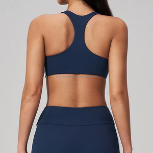 Ensemble 2 pièces soutien-gorge de sport dos nageur à col carré pour femme, vêtements de sport personnalisables, couleurs personnalisées, imprimé avant, respirant - Product Image 5