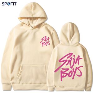 Conjunto de Sudadera con Capucha de Forro Polar Suelto Informal para Parejas, Cálido para Invierno, con Estampado Personalizado, OEM, Venta al por Mayor, 100% Ecológico - Product Image 2