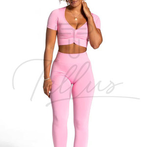 Top Corto de Alta Calidad al por Mayor 2026, Top Corto Informal de Cuello Redondo y Manga Corta para Mujer, Top Corto Básico de Algodón Sólido para Mujer - Product Image 3