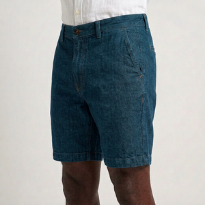 Shorts en jean personnalisés pour hommes, directement de l'usine, cargo, noirs, marque privée, streetwear, approvisionnement US - Product Image 3
