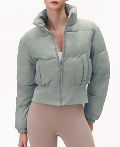 Chaqueta Acolchada para Mujer, Tallas Grandes, Color Sólido, Transpirable, Diseño Personalizado, Relleno de Algodón, Ecológica, Gran Venta - Product Image 6