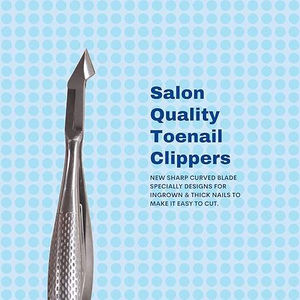 Professional Luxury Stainless Steel Nail Trimmer <b>Cuticle</b> <b>Nipper</b> Straight Portable Design for Finger Toe Nails Wide Jaw Opening - Product Image 6