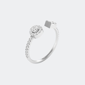 Bague en argent sterling 925 avec diamant de laboratoire multi-formes exquis pour femme, alliance de luxe pour fiançailles et anniversaire, certifiée IGI 0.50 - Product Image 6