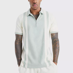 Camisetas Polo de Verano para Hombre, 100% Algodón Puro, con Etiqueta Bordada en Rojo - Product Image 6