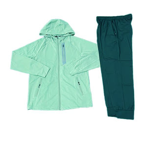 Ensemble de survêtement en tissu léger, vêtements de sport décontractés, dernier design personnalisé, bonne qualité, ensemble de survêtement en nylon patchwork avec cordon de serrage - Product Image 1