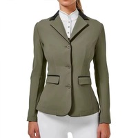 Chaqueta de Equitación para Mujer con Logotipo Personalizado de la Mejor Calidad, Diseño Personalizado, Poliéster/Algodón, Transpirable, de Secado Rápido, Forro Polar Digital