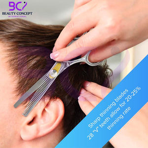 Ciseaux à effiler ultra-affûtés en acier inoxydable pour la coupe et la texturisation des cheveux, à lame simple, pour le contrôle du volume capillaire - Product Image 5