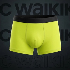 Men's Trendy Cotton Underwear with Embroidered Waist Logo Antibacterial Seamless Knitted Fabric for Home Use - Product Image 4