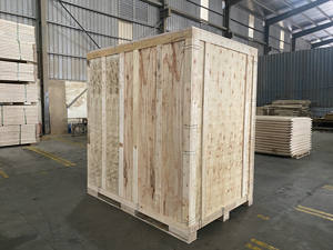 Wholesale Wooden Collapsible <b>Crate</b> OEM/ODM European Standard Custom Wooden <b>Storage</b> Vault Made in Vietnam - Product Image 4