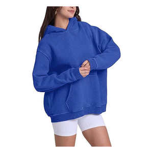 Sudadera con Capucha Personalizada 100% Algodón, Estilo Vintage, Holgada, con Bolsillos, para Invierno, Tejido French Terry, Unisex - Product Image 2