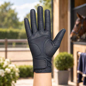 Gants d'équitation d'hiver professionnels personnalisés OEM, unisexes, antidérapants, en cuir, à doigts entiers, couleurs/logo/taille personnalisés, les meilleurs - Product Image 4