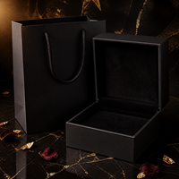 Boîte cadeau rigide de luxe vide Firduas avec sac de shopping, emballage pour bouteille de parfum ou de vin, insert en velours, logo personnalisé OEM, sans ruban