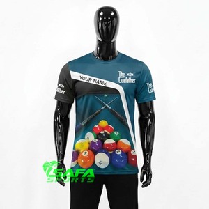 SAFA SPORTS Camisetas de Polo Personalizadas para Snooker, Camisetas para Torneos de Billar, Uniformes de Equipo que Absorben la Humedad, Venta al Por Mayor - Product Image 1