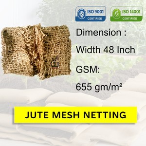 Malla de yute tejida biodegradable para ahorrar suelo de 48 pulgadas y 655 GSM para paisajismo y vegetación ecológica Goodman Global Bangladesh - Product Image 2