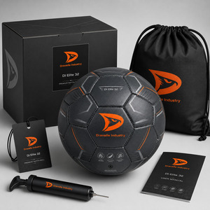 Ballon de football professionnel en cuir PU cousu à la machine, édition Championnat, 32 panneaux, taille 5, personnalisable pour entraînement et matchs - Product Image 4