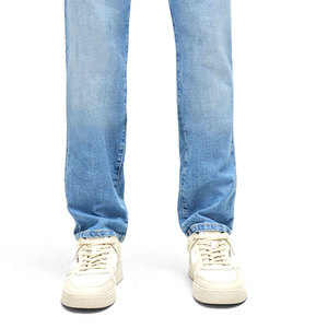 Pantalones Vaqueros Casuales Ligeros para Hombre con Bordado Personalizado, Corte Recto, Ajuste Regular, Largos y Cómodos - Product Image 2